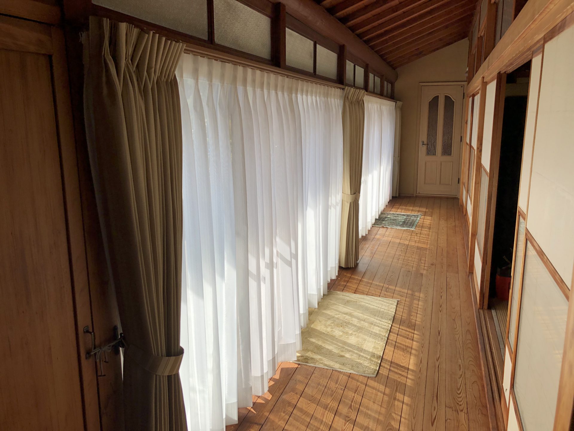 埼玉県さいたま市 広縁のカーテンのお取替えをしました エルム室内 熊谷市