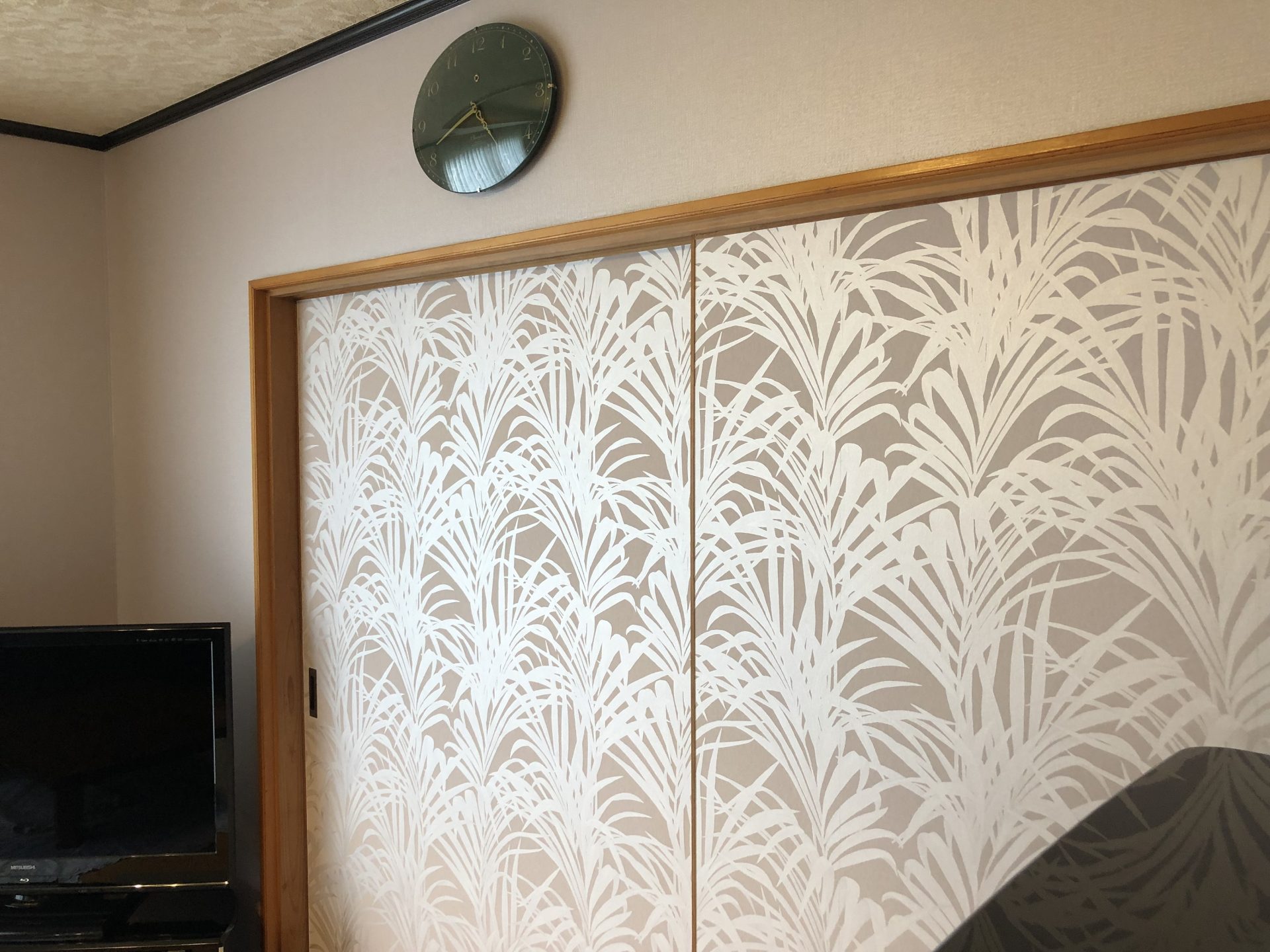 埼玉県羽生市 輸入壁紙の貼替工事を行いました エルム室内 熊谷市